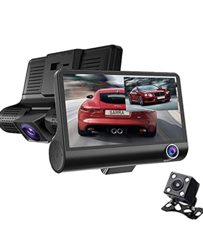 Triple Camera Car Dash Cam DVR System